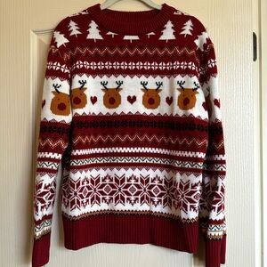 Women’s ugly holiday reindeer sweater